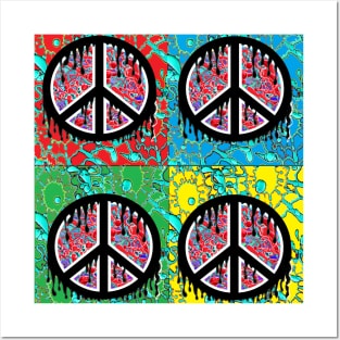 peace, love, pop art , symbol, Pop Art Posters and Art